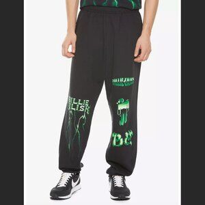 Hot Topic Billie Eilish Green Lightning Sweatpants Men's Size Medium